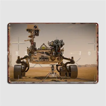 מאדים התמדה רובר מתכת לוח פוסטר הקיר פוסטר קיר הפאב התאמה אישית פח סימן פוסטר