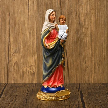 הקדוש Christus פיסול אופי העבודה קישוט חג מולד קישוט קתוליות פסל מדונה