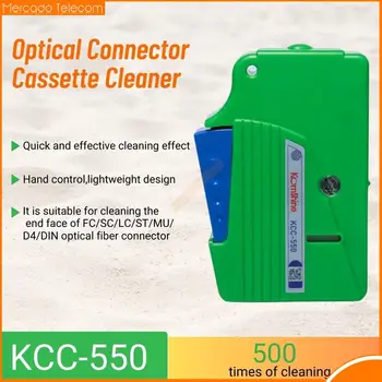 מקורי KOMSHINE KCC-550 אופטי מחבר קלטת 500+ /סליל ניקוי כלי עבור כל יחיד סיבים, הר Ferrules