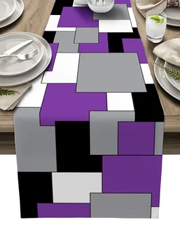 פסיפס צבע מופשט שולחן רץ קישוט עיצוב הבית ערב קישוט שולחן עיצוב שולחן