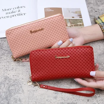 הארנק של האישה החדשה רוכסן טלפון נייד תיק הגירסה הקוריאנית אופנה הארנק קיבולת גדולה הארנק ביד