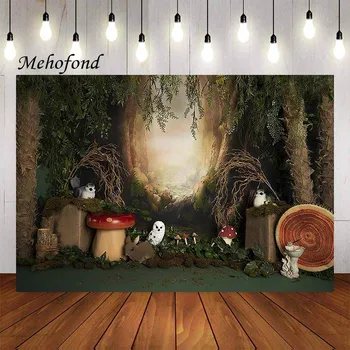 Mehofond צילום רקע אגדות יער הפלאות הילדים מסיבת יום הולדת התינוק דיוקן רקע צילום סטודיו אביזר